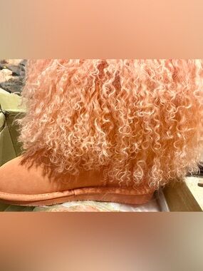 BearPaw Boo Fur Lined Pink Boots